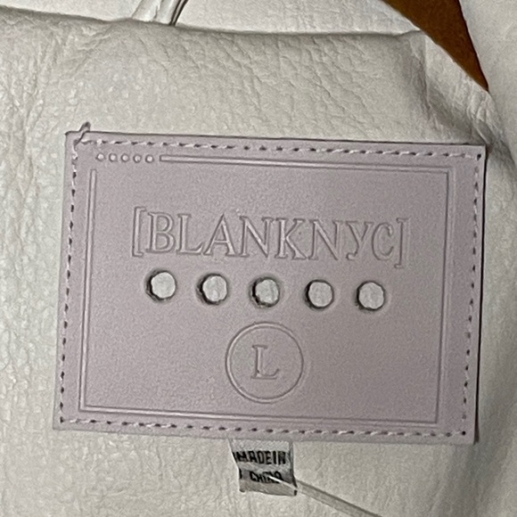 NWT Blank NYC Fresh Start Moto Faux Leather Jacket Size L - Picture 13 of 13